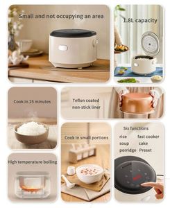 Meilleur Cuiseur à Riz Électrique Numérique Portable Mini Multifonctionnel Intelligent Automatique avec Cuve Intérieure Antiadhésive en Plastique de 1,8 L - Product Image 6