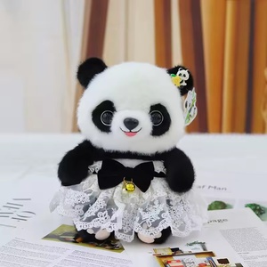 Cute black and white cat plush toy Huahua stuffed doll giant black and white cat doll travel souvenir gift home decoration - Product Image 5