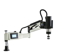 Machine à tarauder CNC M3-M16, machine à fileter universelle à bras flexible, équipement de perçage de banc avec moteur servo, dotée d'un cœur PLC