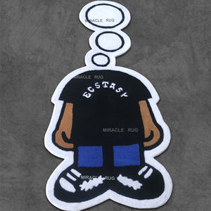 Tapis personnalisé à motif de personnage de dessin animé en cheveux jaunes Tapis d'intérieur personnalisé à cadeau fait main - Product Image 4