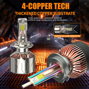 Ake-<span class=keywords><strong>Faro</strong></span> Led para Coche, Accesorios de 9005 W para Modelos de Corolla X5 A4, A3, A8 A1, 30000LM, 4 Tubos de Cobre, H4, H11, 9006, H1, 300, H7 - Product Image 2