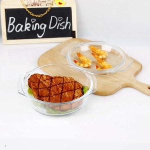 Casseruola in vetro resistente al calore per uso alimentare piccola da 0,7 litri con coperchio in vetro - Product Image 5