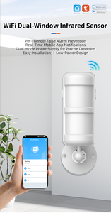 เซ็นเซอร์ตรวจจับความเคลื่อนไหวแบบไร้สาย PGST Wifi/<span class=keywords><strong>Zigbee</strong></span> 433MHz แบบคู่ ใช้คลื่นอินฟราเรดแบบพาสซีฟ ป้องกันการแจ้งเตือนผิดพลาดจากสัตว์เลี้ยง - Product Image 3