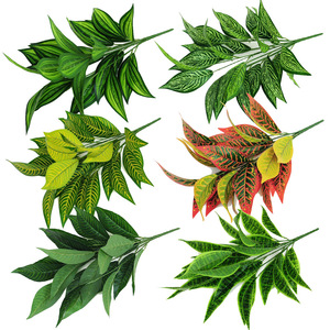 Plantas artificiales de <span class=keywords><strong>agave</strong></span> falsas, arbustos de imitación, arbustos de hierba, flores de plástico para bodas, decoración de hojas verdes para interiores y exteriores - Product Image 2