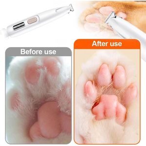 Custom Dog Paw Trimmer 3 in 1 Electric Mini Pet Hair Shaver <strong>Nail</strong> <strong>Cutter</strong> USB Rechargeable Pet Hair Trimmer with LED for Dog <strong>cat</strong> - Product Image 2