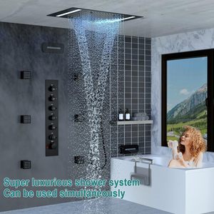 Sistema <span class=keywords><strong>Doccia</strong></span> Multifunzione LED con 6 Getti per il Corpo e Doccetta, Grande Set 3 in 1 da 14x20 Pollici - Product Image 2