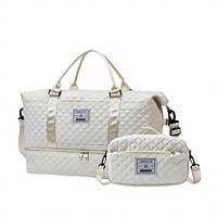 Sac de sport grande capacité style coréen matelassé, sac fourre-tout de yoga, sac bandoulière, sac de maternité, sac de voyage résistant à l'usure