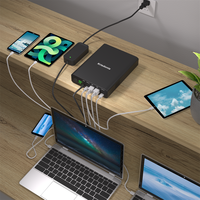 Chargeur portable Krisdonia PD 100W USB C, batterie externe 64000mAh avec double PD (100W et 65W) pour ordinateurs portables Type-C