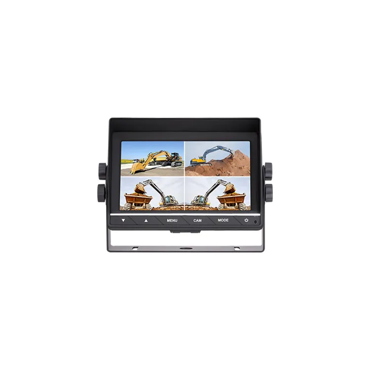 Monitor de vídeo AHD de 7 pulgadas para coche, pantalla dividida TFT LCD para camión y Tractor