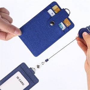 Hộp Đựng Thẻ Làm Việc Bằng Da PU Sáng Tạo Có Dây Đeo - Product Image 4