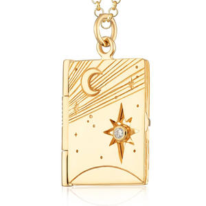 Collana con ciondolo Mini libro celeste a forma di libro esagerato moda all'ingrosso a buon mercato - Product Image 6