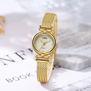 Montre femme à quartz étanche à motif rétro blé - Product Image 2