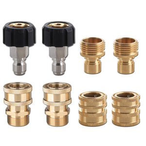Kaigongte Brass Quick Coupling 3/4 Inch Thread For High Pressure Car <b>Washer</b> Water Adapter Steel Wire Hose Connector - Product Image 1