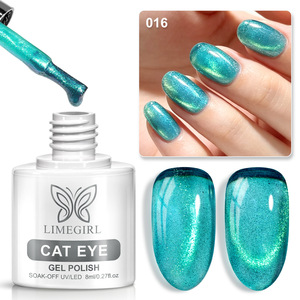 Vernis à ongles gel effet œil de chat, 18 couleurs, perles de verre, respectueux de la peau, durcissement UV LED magnétique, pour salon de manucure, vente en gros - Product Image 4