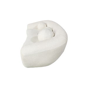 S1030 Hiện Đại Bắc Âu Vải Sang Trọng Bọc Gỗ Rắn Khung 2-Chỗ Ngồi Đồ Nội Thất Phòng Khách Giản Dị <span class=keywords><strong>Sofa</strong></span> Đặt Ghế Cho Biệt Thự - Product Image 4