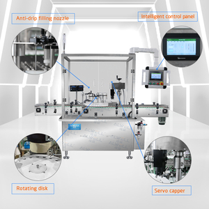Máy Móc Công Nghiệp Tự Động Chai Xịt Khử Trùng Bằng Nhựa/Thủy Tinh Quay Máy Chiết Rót Chất Lỏng Có Ghi Nhãn Đóng Nắp - Product Image 2