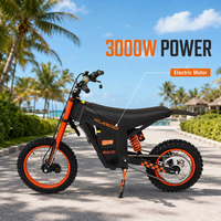 Motocicleta Eléctrica Todoterreno de 3KW, Estilo Stark Vark, 48V, 44-55km/h, Alto Torque, para Adultos, Suministro de Fábrica