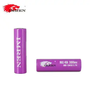 卸売 リチウム電池3.7vホルダー-リチウムイオン充電式リチウム18650バッテリーホルダー3.7V 18650 imren 3000 mAh 40A高品質