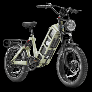 Bicicleta Eléctrica de Montaña Eahora Juliet de 20 Pulgadas con Llantas Gruesas, Suspensión Completa, Largo Alcance, Frenos de Disco Hidráulicos para Adultos - Product Image 3