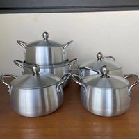 16cm 18cm 20cm 22cm 24cm Ensemble de marmites en aluminium moulé sous pression Casserole en aluminium forgé Ustensiles de cuisine Poêle à frire Ensemble de marmites à soupe pour la cuisson