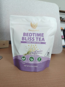 Té de Hierbas para Dormir Sin Cafeína, Disponible en Stock, 30 Bolsitas de Té con Lavanda, Manzanilla, Hierbabuena, Rosa Mosqueta, Raíz de Regaliz - Product Image 1