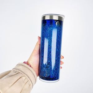 Gobelet isotherme 20oz à paroi mince et droite, pré-encollé pour sublimation, type globe à neige, pour cadeaux personnalisés - Product Image 4