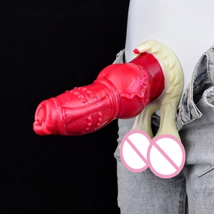 NNSX Fantasy Dog Knot <b>Dildo</b> Exaggerated Testicle Silicone Colorful <b>Dildos</b> Sex Toys for Women Masturbator Anal Plug - Product Image 1