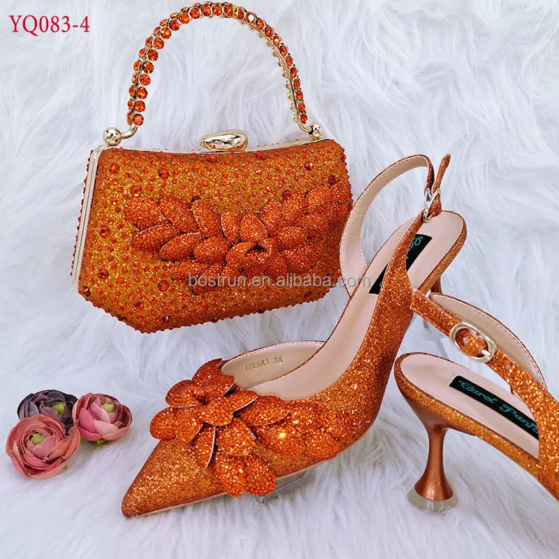 YQ083 новый итальянский комплект из туфель и сумочки для вечеринки, женские модные итальянские свадебные туфли-лодочки с кошельком, нигерийская обувь и подходит к вам