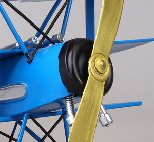 Modellino di Aereo Biplano Barone Rosso Retrò Europeo, Ornamento in Ferro, Decorazione Manuale, Tecnica in Metallo Fuso, Accessori per Fotografia - Product Image 4