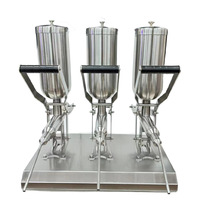 Nouvelle machine à garnir de confiture à 3 têtes, machine à garnir de churros, équipement de remplissage de confiture, machine à injecter de la pâte à beignets