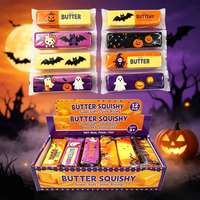 Jouet Squishy Halloween en forme de beurre, en TPE, à remontée lente, doux, anti-stress, à presser, cadeau de fête, vente en gros, produit phare 14