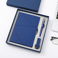 Set de Regalo de Cuaderno de Negocios Impermeable de PU al por Mayor, Botella de Agua, Bolígrafo, USB, Logotipo Personalizado para Empresa, Promoción de Marketing Corporativo