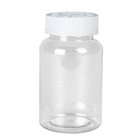 Bouteilles à compartiments personnalisées transparentes à large ouverture en PET pour compléments alimentaires, scellables, vides, pour pilules, capsules et comprimés