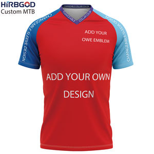 HIRBGOD 남성 여름 맞춤형 도매 의류 산악 자전거 셔츠 내리막 의류 Mtb 저지 내리막 산 착용 - Product Image 1