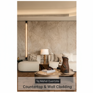 Venta Caliente de Losas de Cuarcita Taj Mahal de Lujo de Brasil para Encimeras de Cocina y Tocadores - Product Image 1