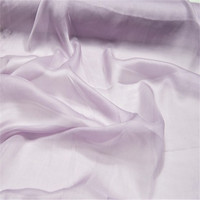 Élégant tissu en mousseline de soie 100 % pure, teint uni, couleur orange naturelle, pour écharpe longue féminine de printemps en couleur unie