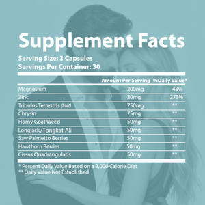 Hersteller Testo Booster Enhancement Erhöhen Sie die Kraft der Muskelkraft. <span class=keywords><strong>Male</strong></span> Enhancement Supplement Horny Goat Weed Capsules - Product Image 3