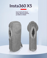 Sac de rangement en cuir personnalisé, étui de protection portable pour caméra d'action Insta 360 en déplacement