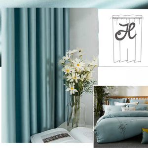 الصينية مصنع الساخن بيع Tissu De ريدو 100% بوليستر صلب تعتيم الساتان الستائر - Product Image 5