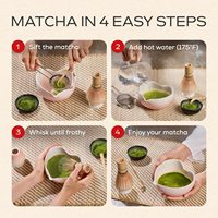 Ensemble de Matcha de Luxe en Céramique de Haute Qualité avec Fouet Chasen et Bol Personnalisé – Vente en Gros