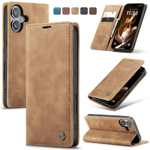 CaseMe Retro Phone Case for iPhone 17 Pro Max 16 15 14 13 Magnetic Flip Wallet Case Cell Phone Accessories for iPhone 17 Pro Max