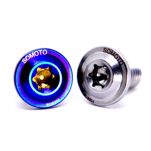 Pernos de Espejo de Acero Inoxidable SUS304 SOMOTO Taiwán |   Serie M8 |    Rosca Derecha |   Acabado en Oro PVD, TIB, BKP y Dorado, Ajuste Universal - Product Image 1