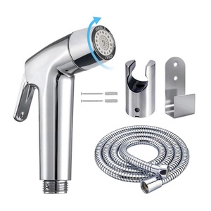 Bathroom Hygiene Floor Cleaning Cloth Diaper Pet Washing Handheld Bidet Sprayer Toilet Bathroom with <b>Wall</b> Bracket Hose Set - Product Image 1