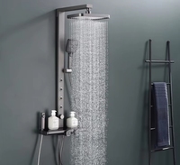 SAMTOU Style moderne Villas ensemble de douche noyau de valve en céramique Pause motif de pulvérisation Massage Jet bain douche robinets