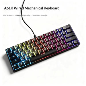 Teclado Mecánico con Cable en Stock, Logotipo Personalizado, Iluminación LED Mixta, Anti-Ghosting, Diseño 60% para Laptop y PC - Product Image 5