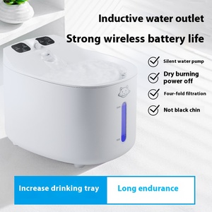 Fontanella d'Acqua Automatica per Animali Domestici in Plastica con Sensore di Movimento Wireless, Filtro, Silenziosa, 2L, Idratazione Intelligente, Ricaricabile, Durevole per Cani e Gatti - Product Image 2