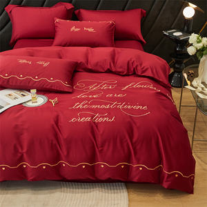 Vente en gros de draps de lit en coton biologique Queen Size lot de literie lot de literie drap de lit couette ensemble de literie-<span class=keywords><strong>acheter</strong></span> housse de couette - Product Image 3