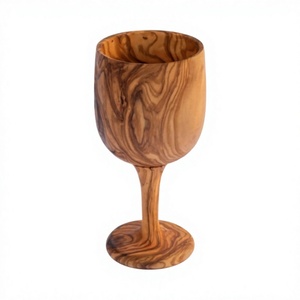 Verre à vin en bois artisanal écologique de qualité supérieure, réutilisable, 250 ml, gravure personnalisée, design moderne, directement de l'usine - Product Image 4