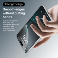 Aurey Anti-Empreintes Digitales Anti-Glare 3D Protecteur D'écran En Céramique Verre Trempé 3d Protecteur En Verre pour Iphone 17 Pro Max