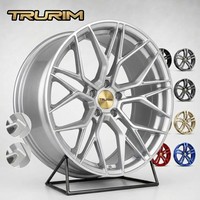 Jantes Trurim Silver 2 pièces à rayons en Y en forme de flocon de neige 17 18 19 20 21 22 pouces 5x112 5x114.3 5x120 pour BMW F30 E90 G20 M3 Sport